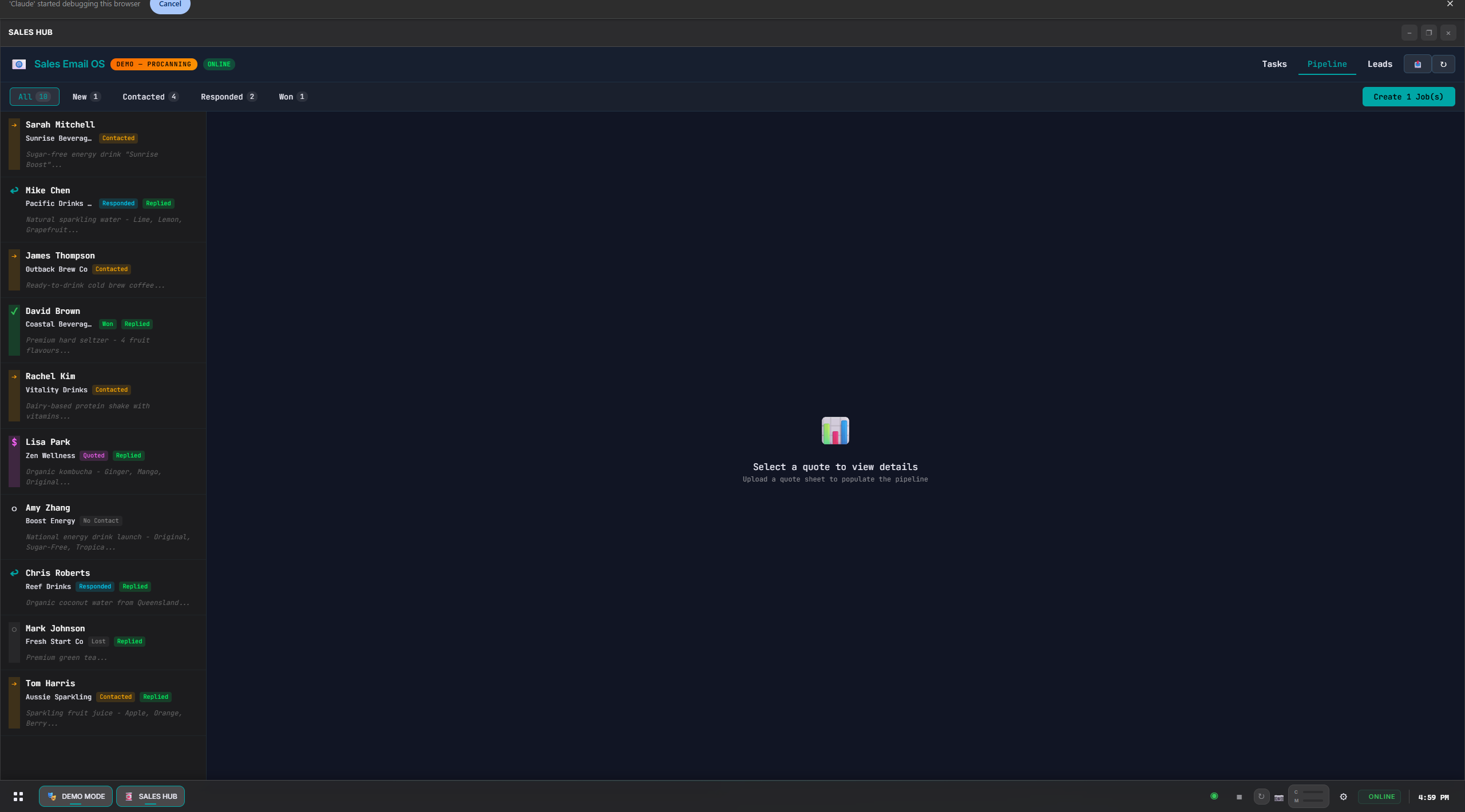 Client > Job > SKU Hierarchy